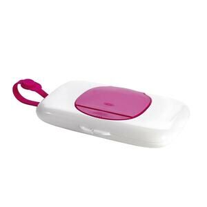 OXO Pink Tot On The Go Baby Wipes Travel Dispenser Never Used But Scratched